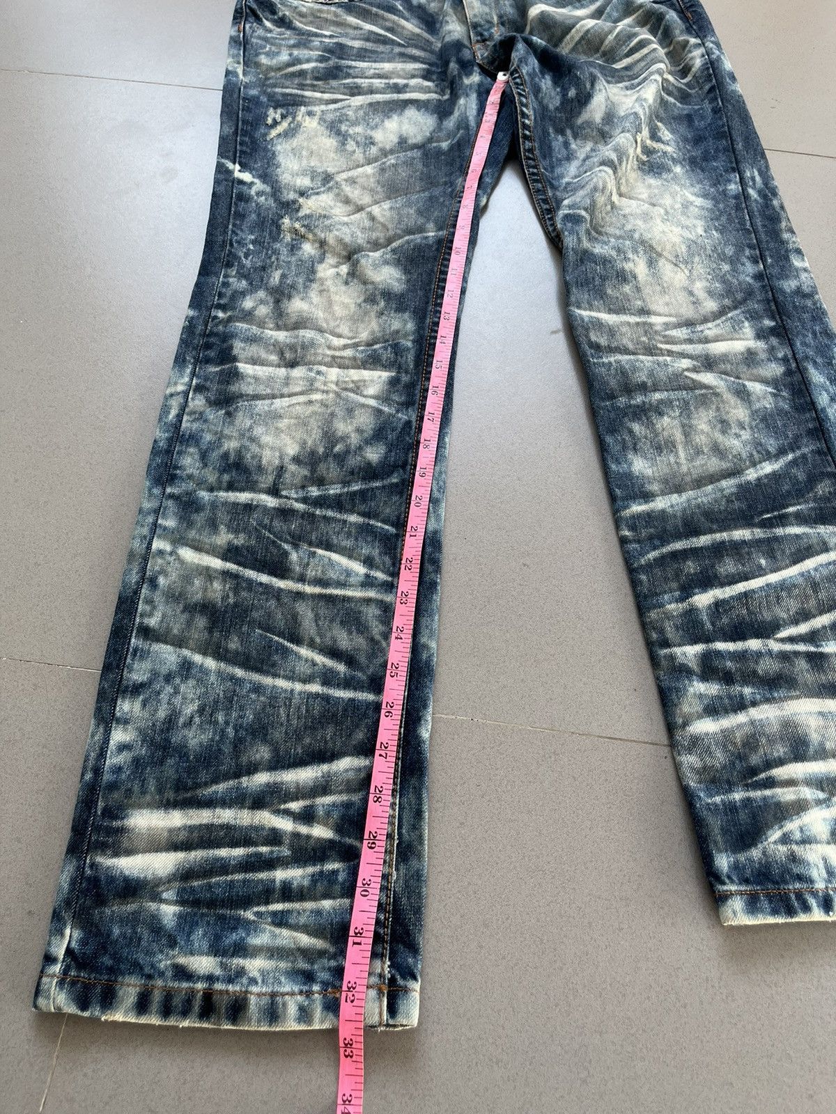 If Six Was Nine SEMANTIC DESIGN JAPANESE DENIM FADED WASHED JEANS Size US 32 / EU 48 - 18 Thumbnail
