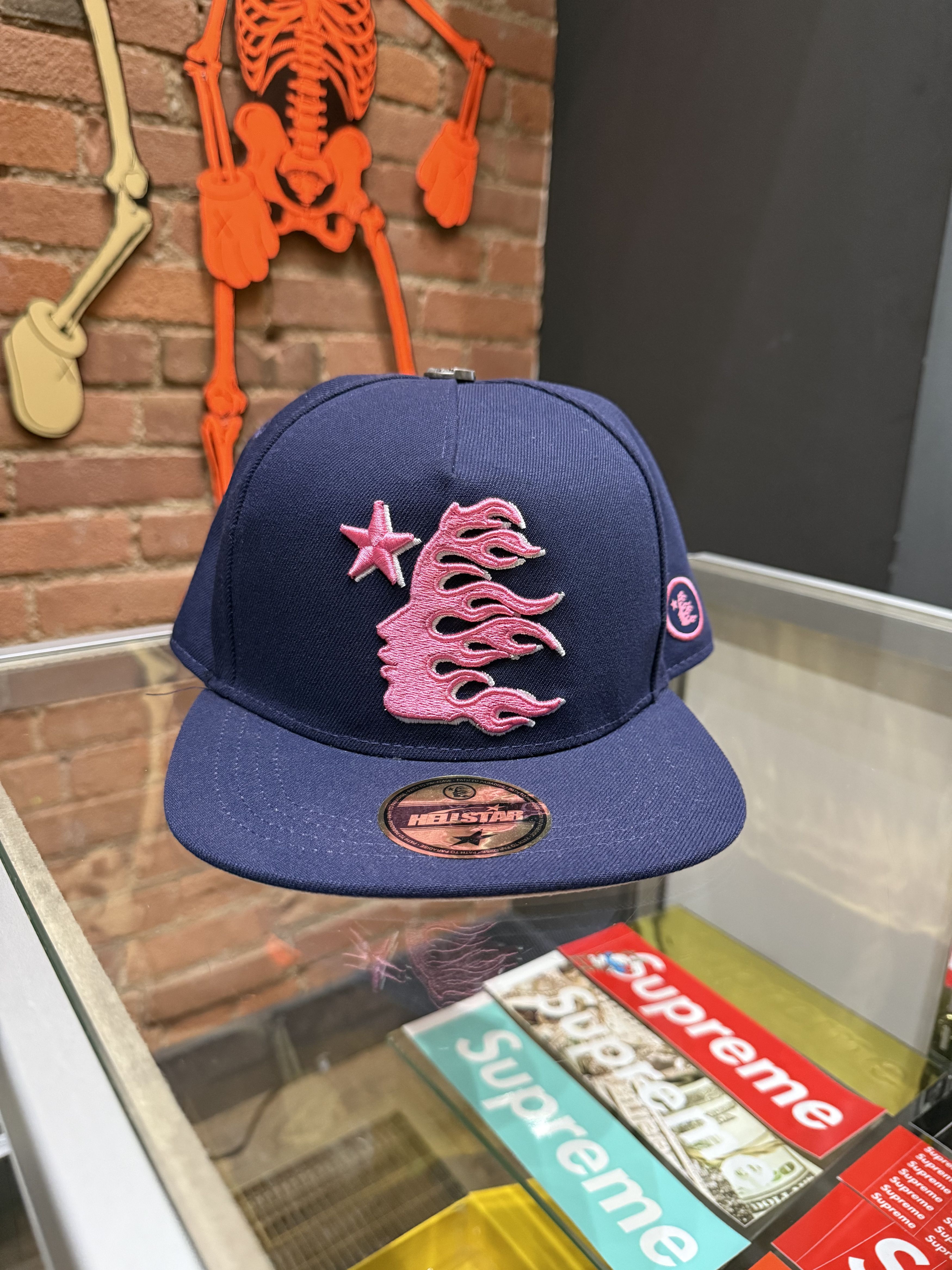 HELLSTAR Hellstar Pink Navy Fitted 7 1/2 Size ONE SIZE - 1 Thumbnail