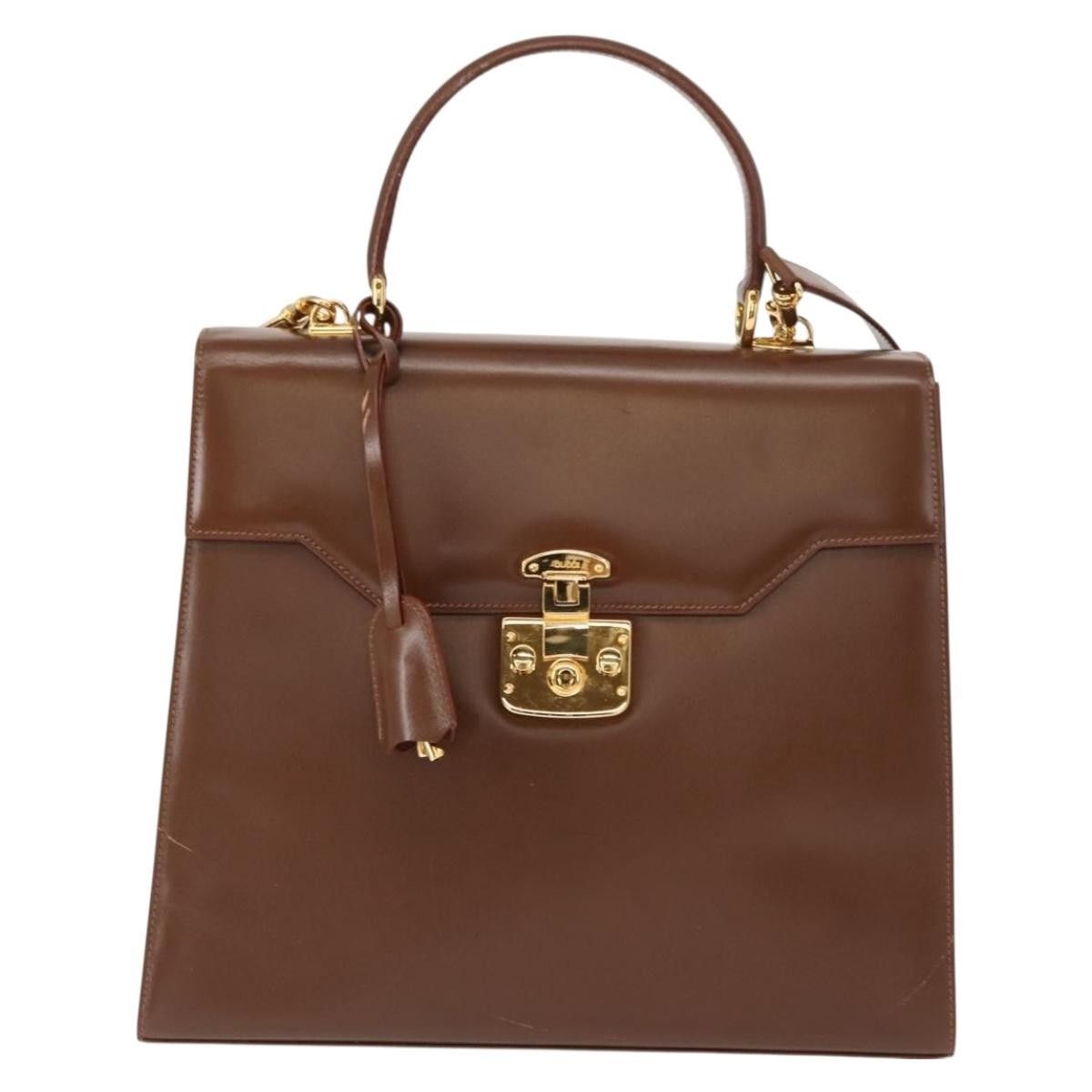 Gucci Gucci Vintage Lady Lock Top Handle Bag Leather Size ONE SIZE - 1 Thumbnail