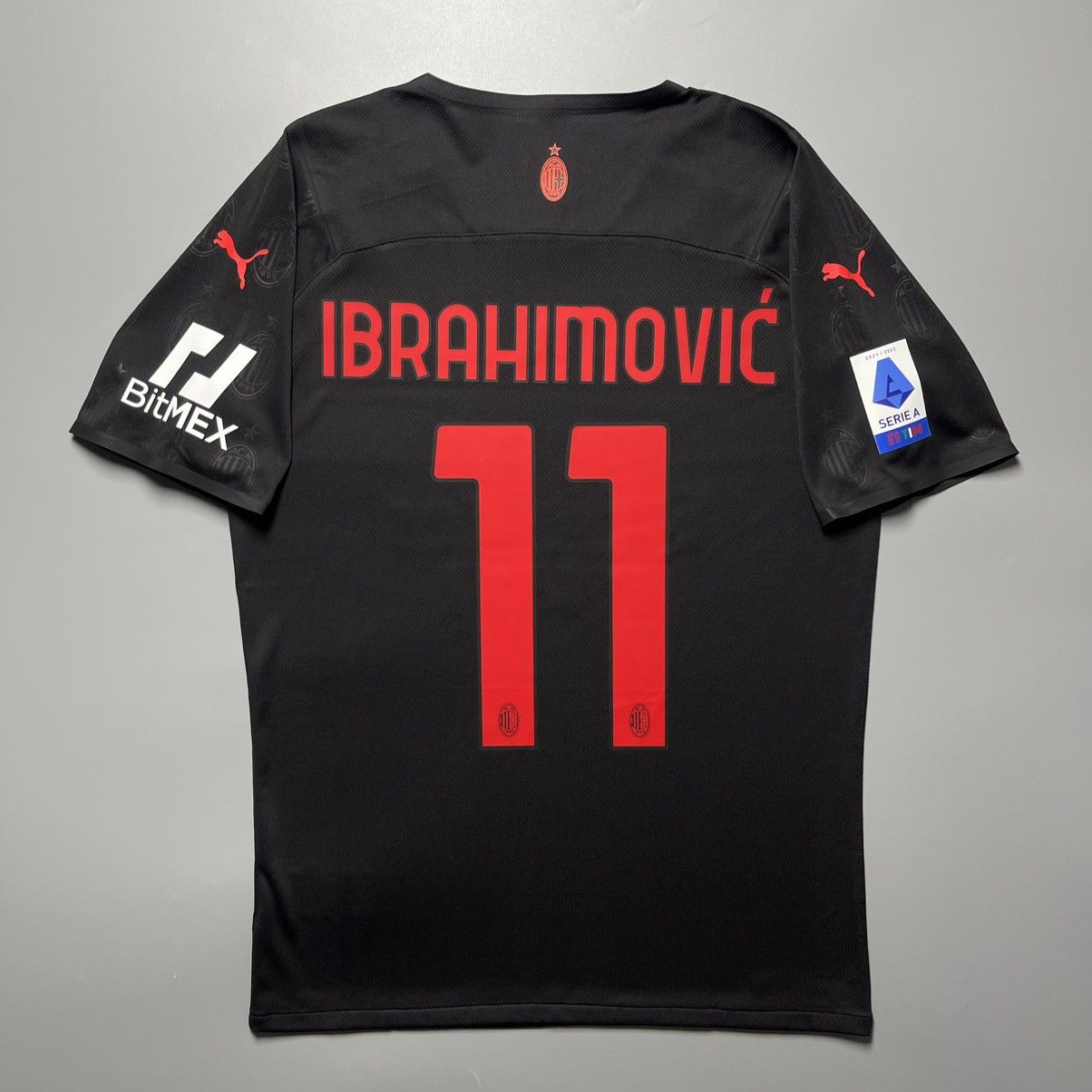 Puma AC MILAN PUMA 2021/2022 SOCCER THIRD JERSEY #11 IBRAHIMOVIC Size US L / EU 52-54 / 3 - 1 Thumbnail
