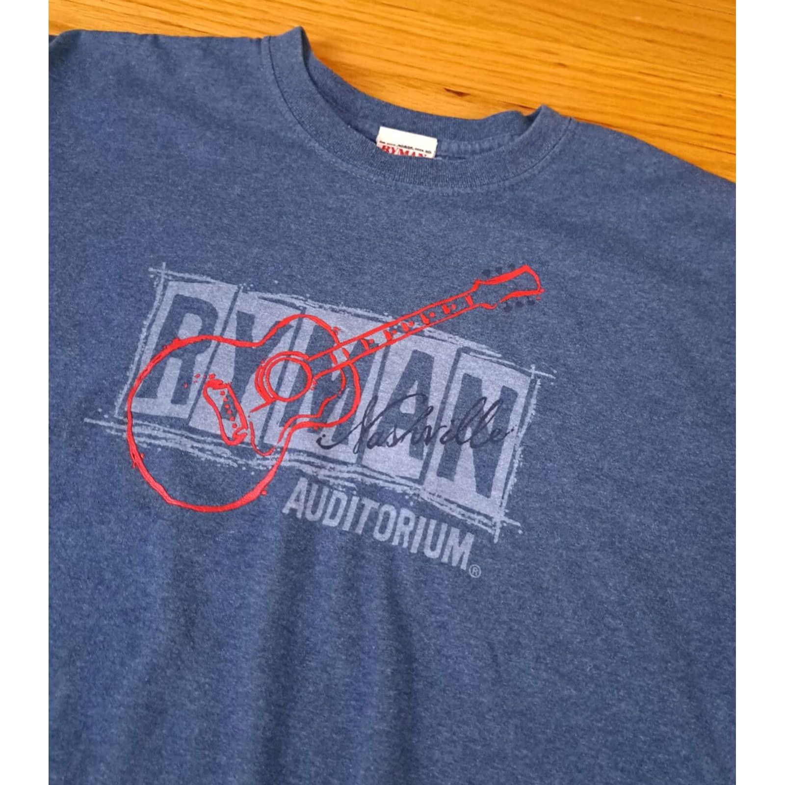 Vintage Vintage Ryman Nashville Large Shirt Blue Navy Unisex Adult Size US L / EU 52-54 / 3 - 2 Thumbnail