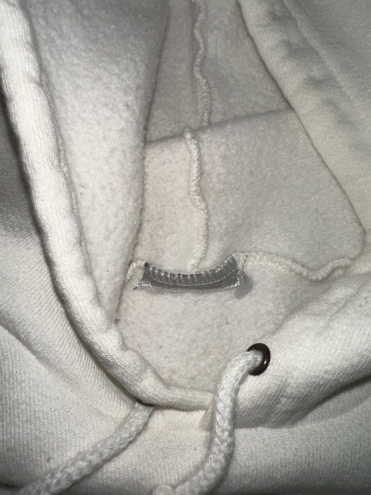Nike × Vintage Vintage Y2K Nike Center Swoosh White Hoodie Sweatshirt Size US XL / EU 56 / 4 - 5 Thumbnail