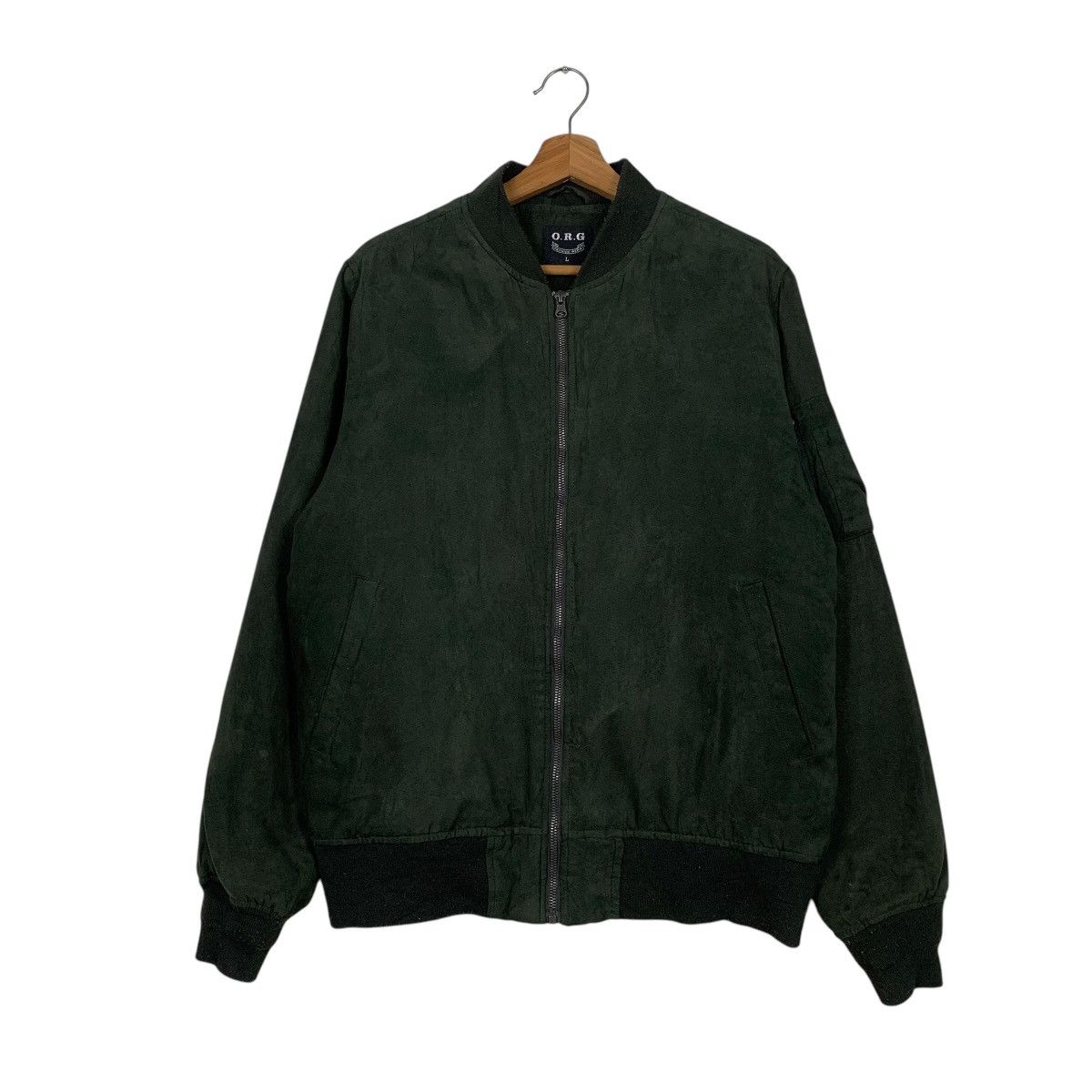 Japanese Brand Japanese Brand ORG Green Bomber Jacket Size US L / EU 52-54 / 3 - 1 Thumbnail