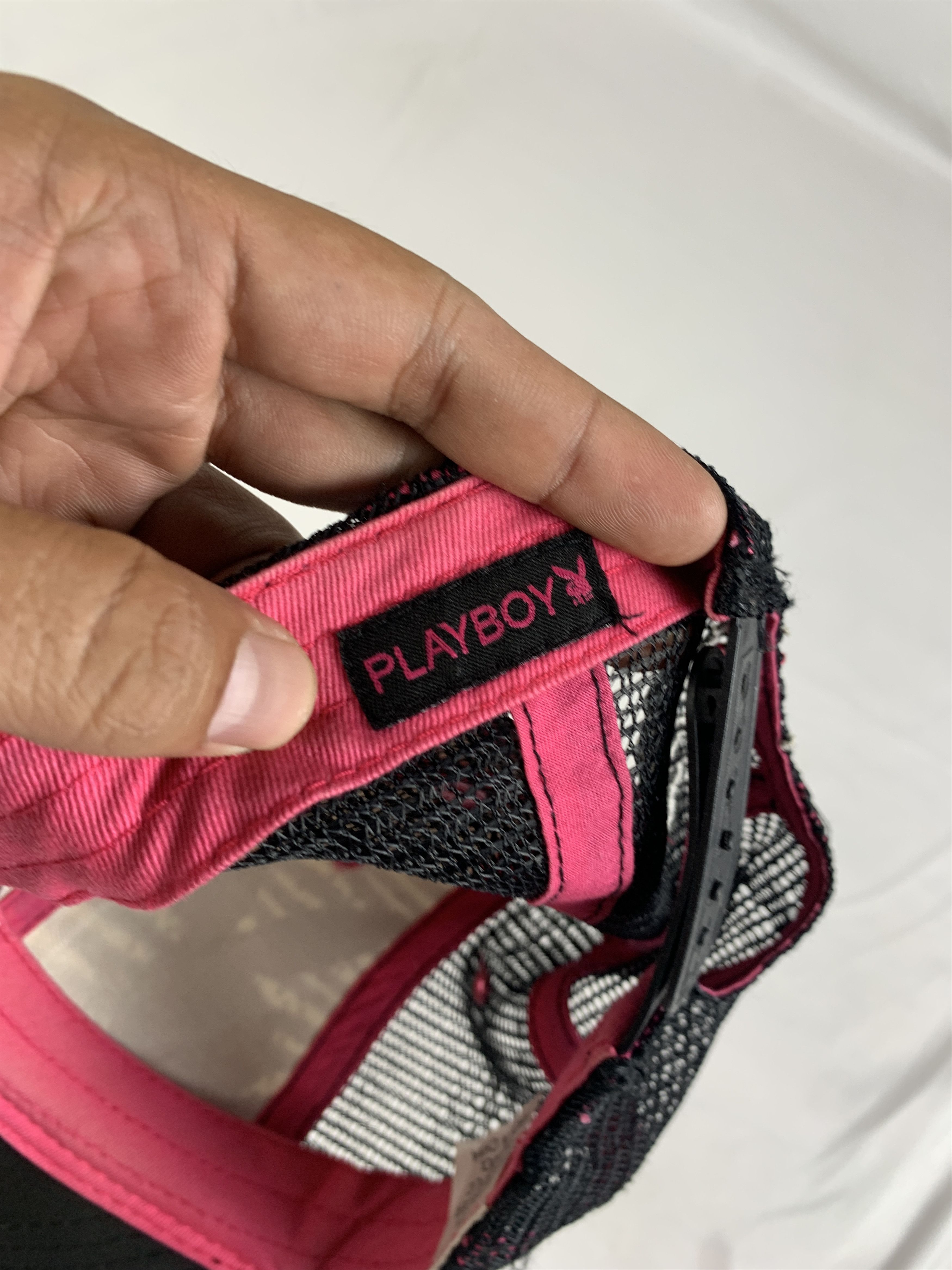 Playboy Playboy Zebra Rhinestones Trucker Hat (OSFA) Size ONE SIZE - 7 Thumbnail