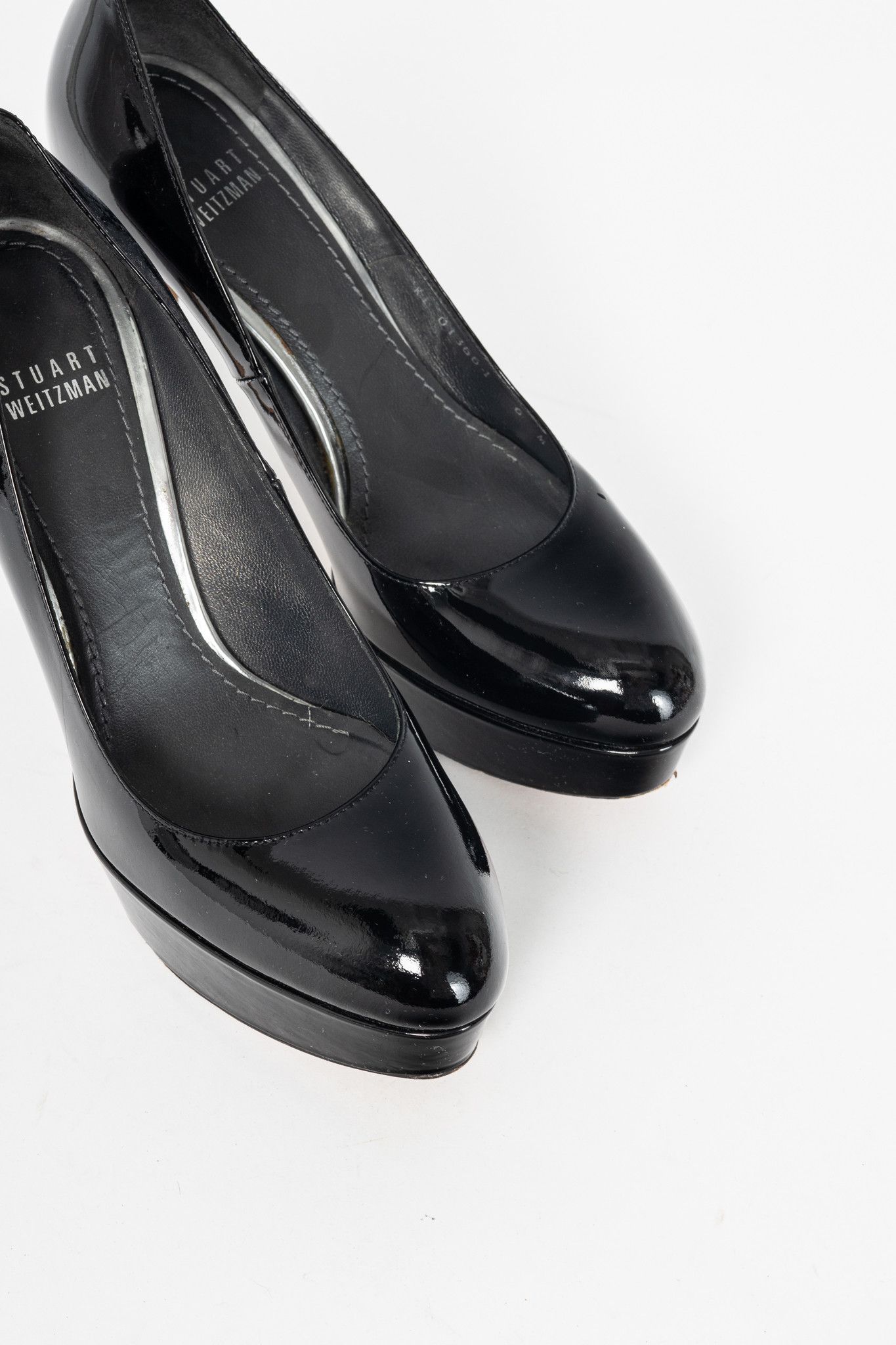 Stuart Weitzman Stuart Weitzman Mae Black Patent Pointed-Toe Platform Pumps Size US 6 / IT 36 - 5 Thumbnail