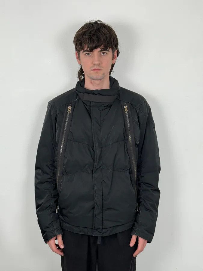 Marithe + Francois Girbaud AW2007 Marithé + François Girbaud Black Multi Zips Puffer Jacket Size US L / EU 52-54 / 3 - 3 Thumbnail
