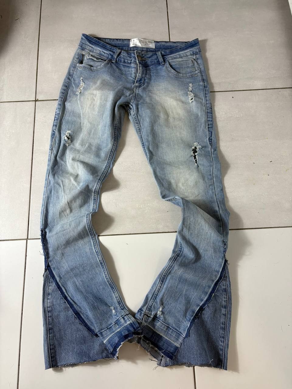 Japanese Brand rare flared blue jeans bootcut Size US 34 / EU 50 - 12 Thumbnail