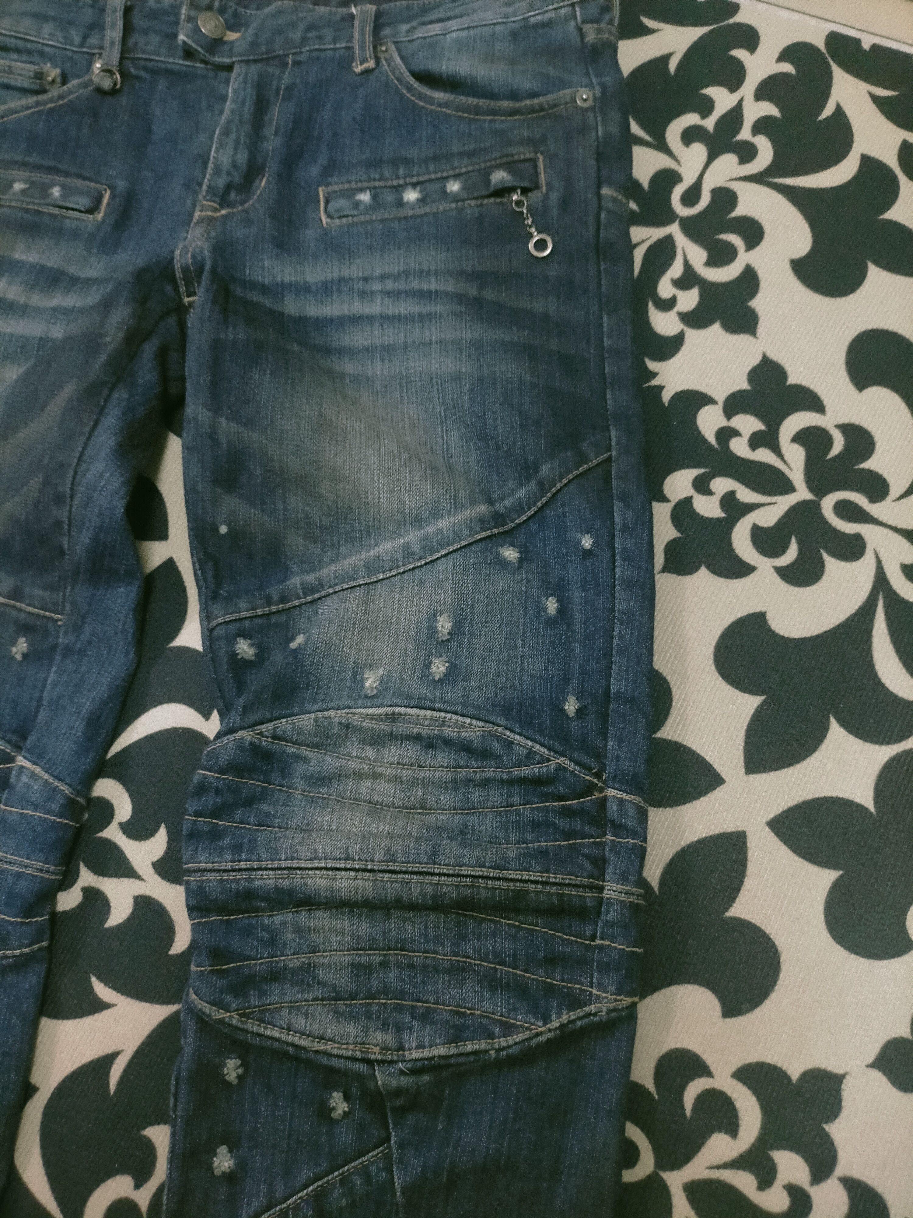 PPFM × Seditionaries 🔥D105 PPFM Archival Seditionaries Design Biker Jeans Size US 33 - 5 Thumbnail