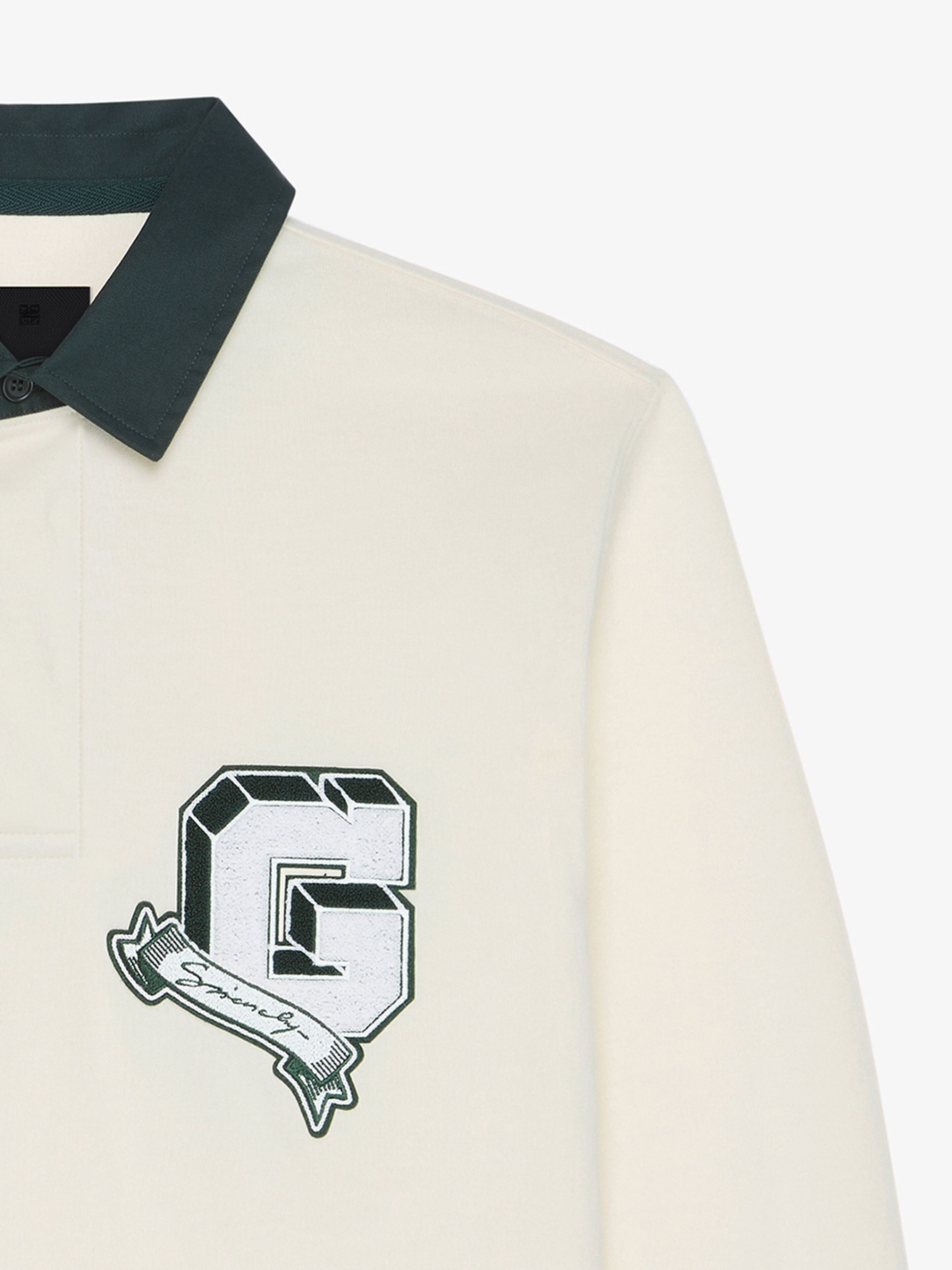 Givenchy oc11z0725 Polo Shirt in White/Green Size US S / EU 44-46 / 1 - 3 Thumbnail