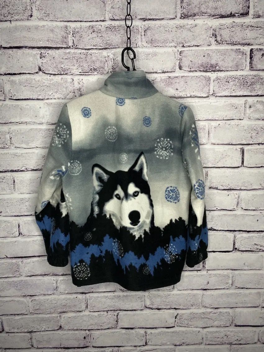Vintage 👣WOMENS Vintage Wolfes fleece hooded jacket size XXS Size XXS / US 00 / IT 34 - 2 Thumbnail