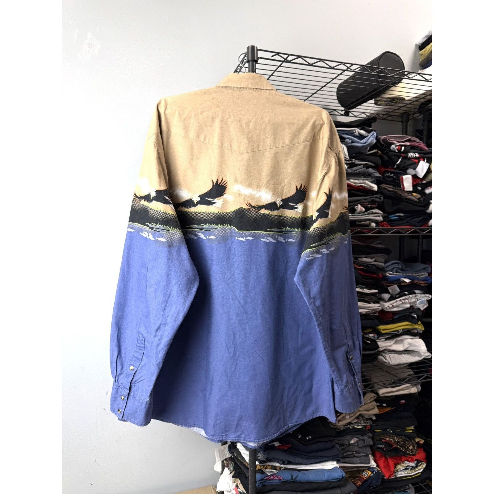Cowboy Equipment Vintage Western Cowboy Rodeo Shirt Eagle American Style Size US XL / EU 56 / 4 - 2 Thumbnail
