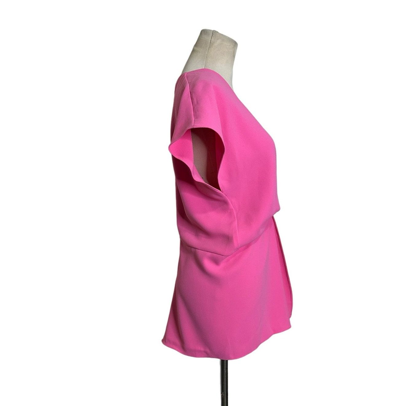 Zara Zara pink deep V neck crossed twist blouse size Medium Size M / US 6-8 / IT 42-44 - 8 Thumbnail