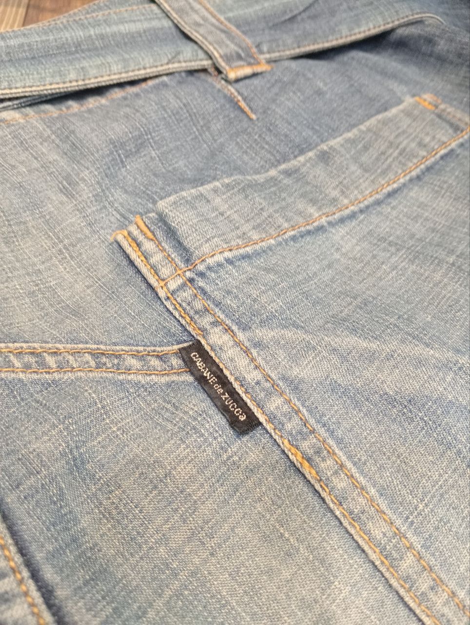 CABANE de ZUCCa RARE CABANE DE ZUCCA BY ISSEY MIYAKE BLUE CARGO JEANS Size US 36 / EU 52 - 18 Thumbnail