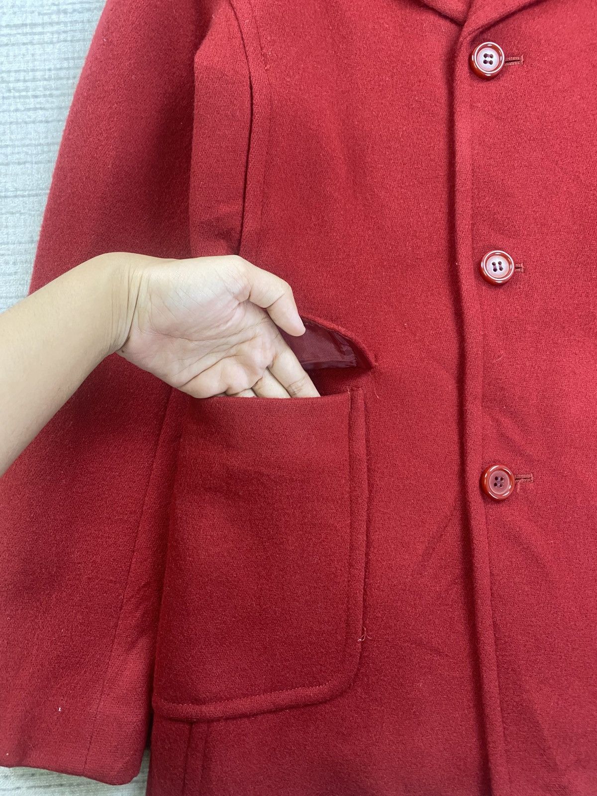 Yohji Yamamoto 🔥STEALS Yohji Yamamoto Ined Wool Jacket Size M / US 6-8 / IT 42-44 - 7 Thumbnail