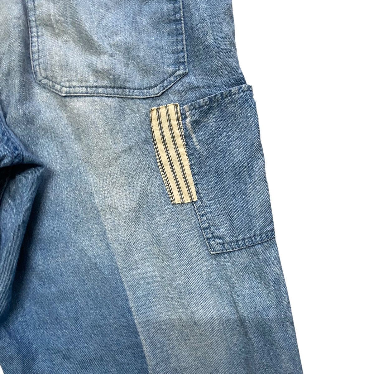 Blue Blue Japan Blue Blue Boro Patchwork Denim Relaxed Pants Size US 32 / EU 48 - 14 Thumbnail