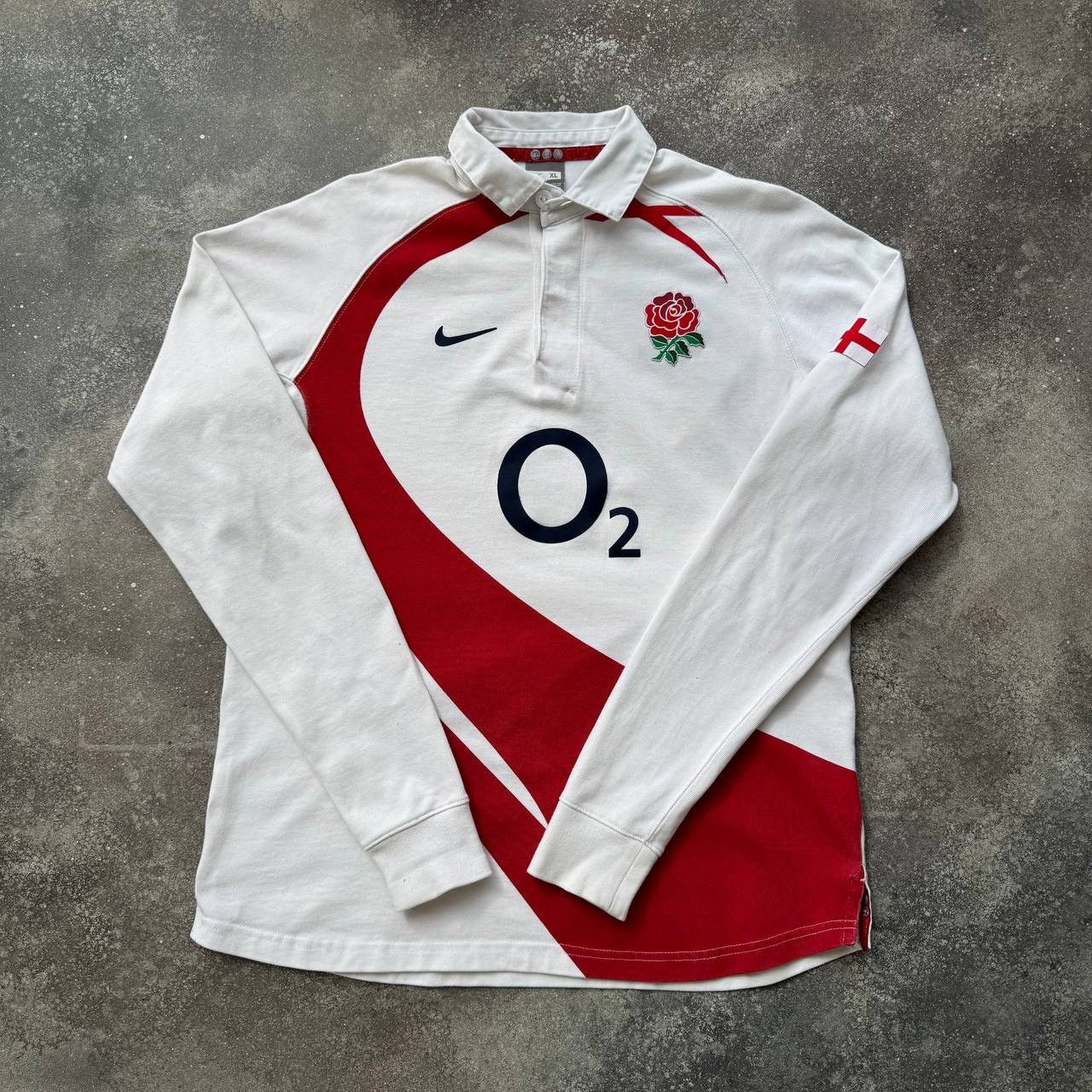 Nike × Vintage Nike Vintage Rugby Chief Keef Style Long Sleeve Shirt Size US S / EU 44-46 / 1 - 2 Thumbnail