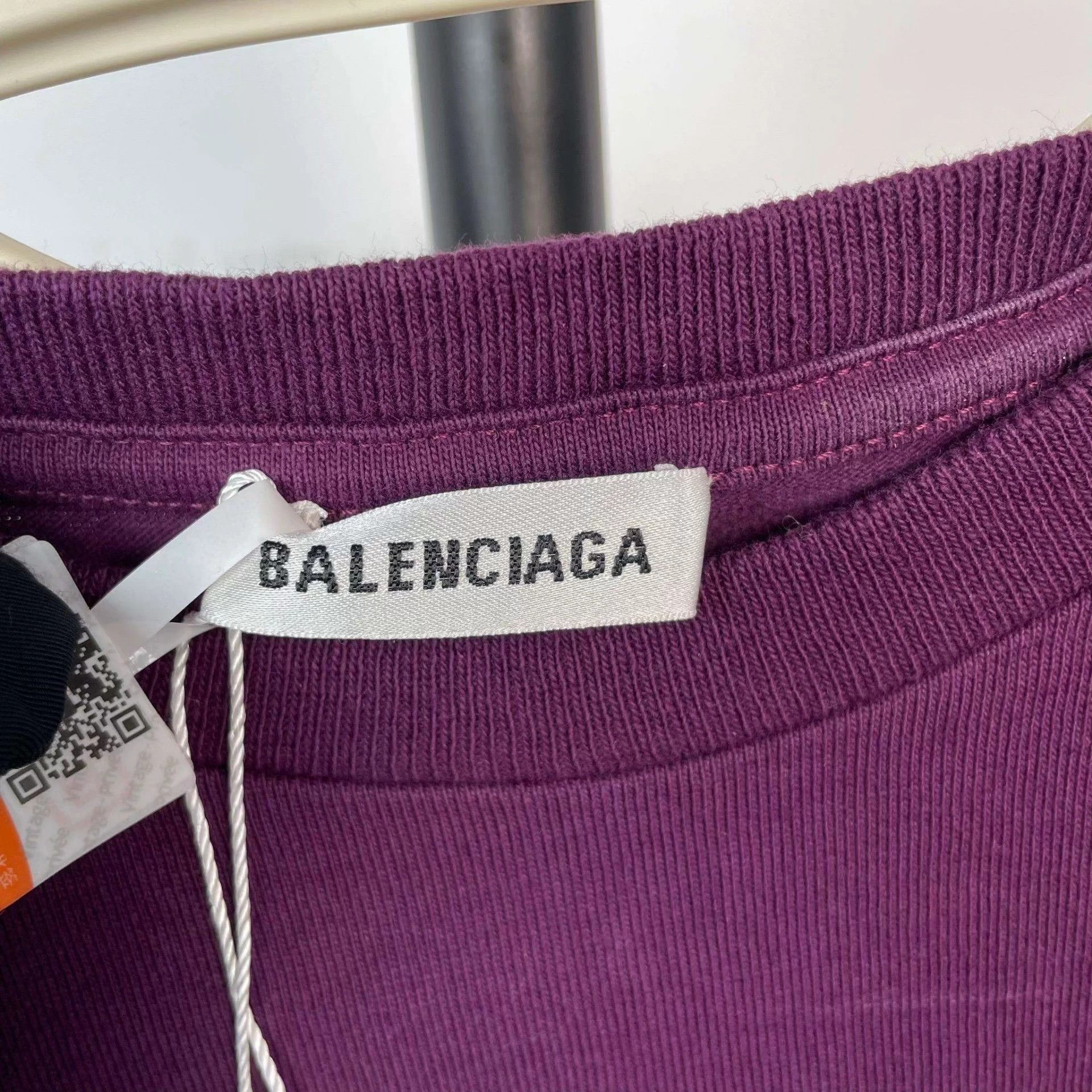Balenciaga Balenciaga short-sleeve T-shirt S purple Size S / US 4 / IT 40 - 3 Thumbnail