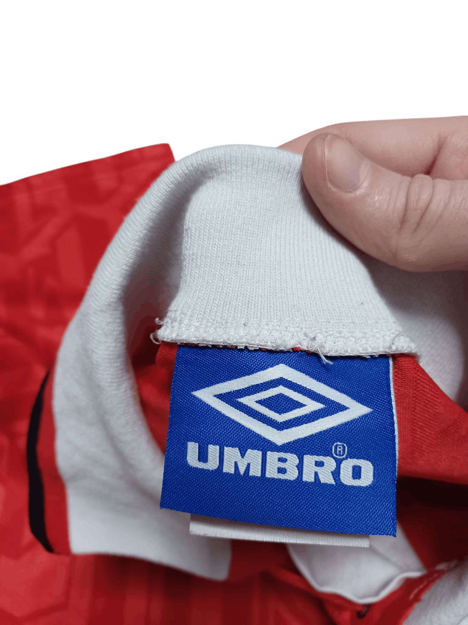 Umbro CANTONA MANCHESTER UNITED 1992 VINTAGE UMBRO SOCCER JERSEY Size US L / EU 52-54 / 3 - 5 Thumbnail