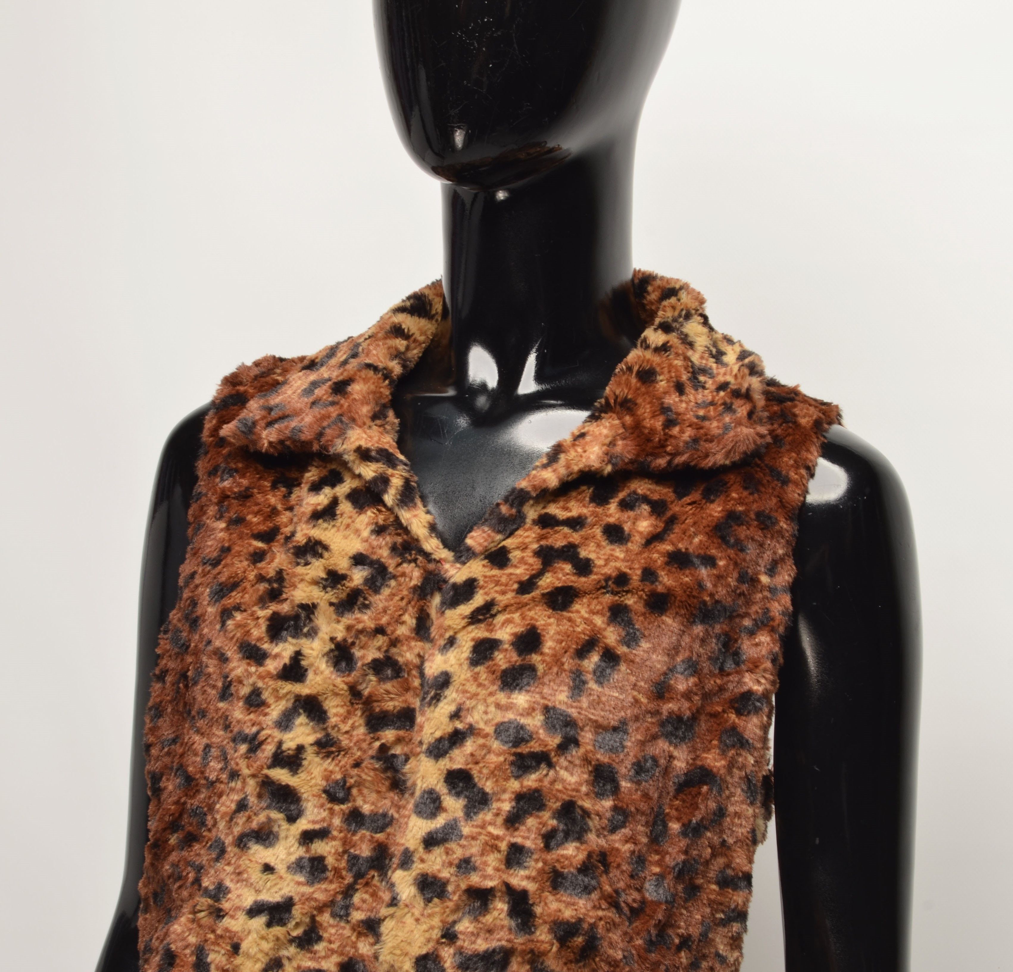 Betsey Johnson Betsey Johnson Y2K Glam Leopard Faux Fur Vest Size M / US 6-8 / IT 42-44 - 2 Thumbnail