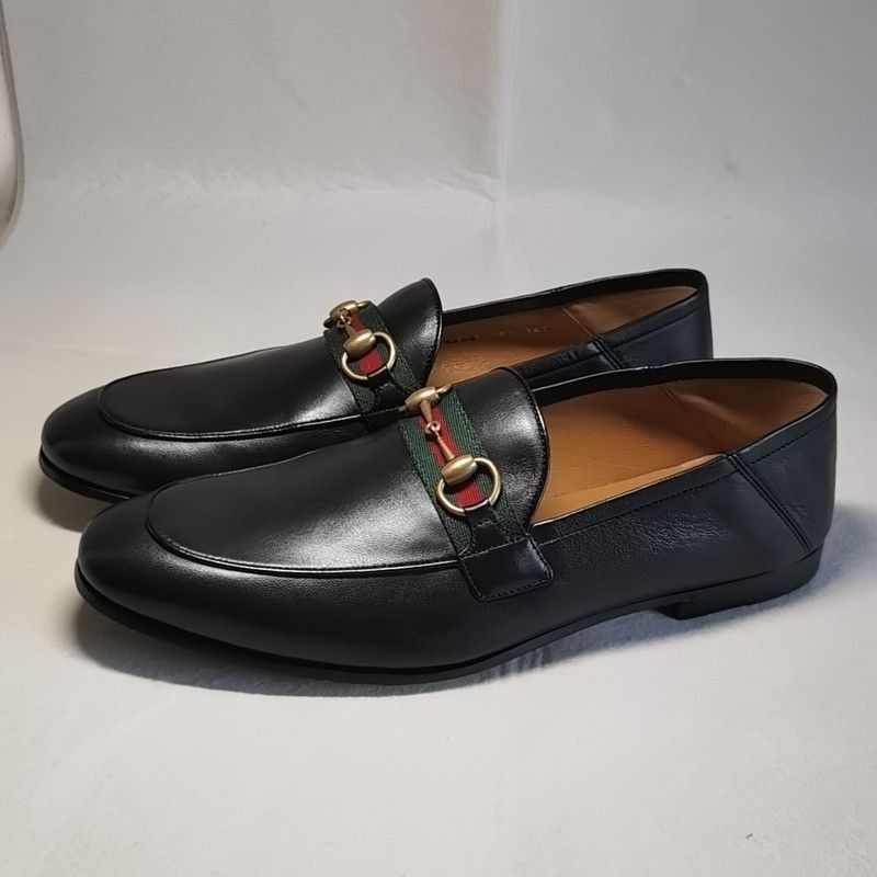 Gucci Gucci Black Leather Horsebit Loafers for Men - Size US 9.5 / EU 42-43 - 1 Thumbnail