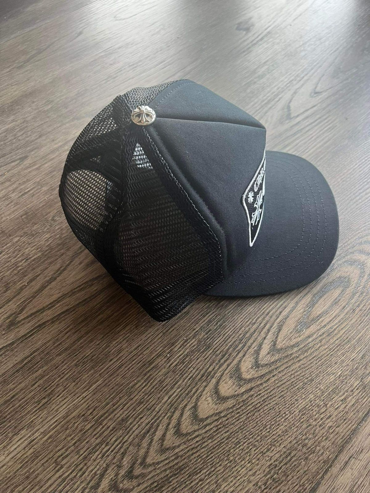 Chrome Hearts RARE Chrome Hearts Malibu Black Trucker Hat Size ONE SIZE - 8 Thumbnail