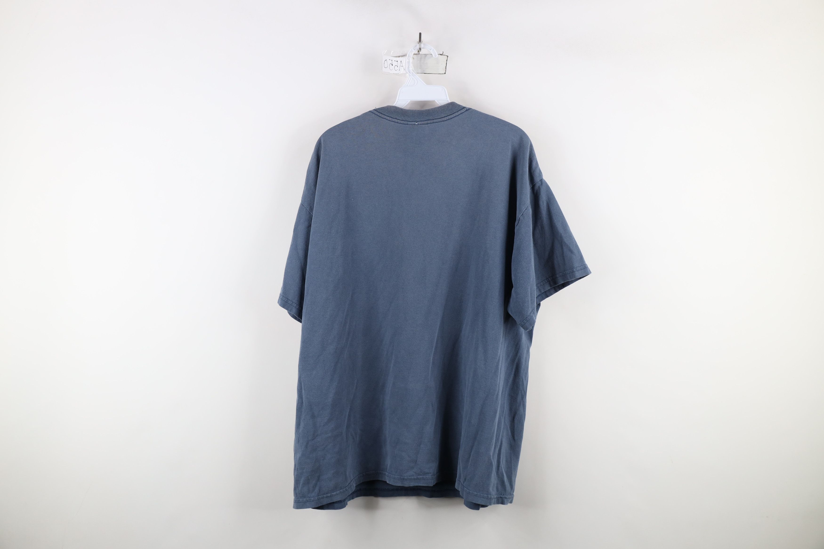Vintage Vintage 90s Y2K Boat Potato Fishing Fisherman T-Shirt Blue Size US XL / EU 56 / 4 - 13 Thumbnail