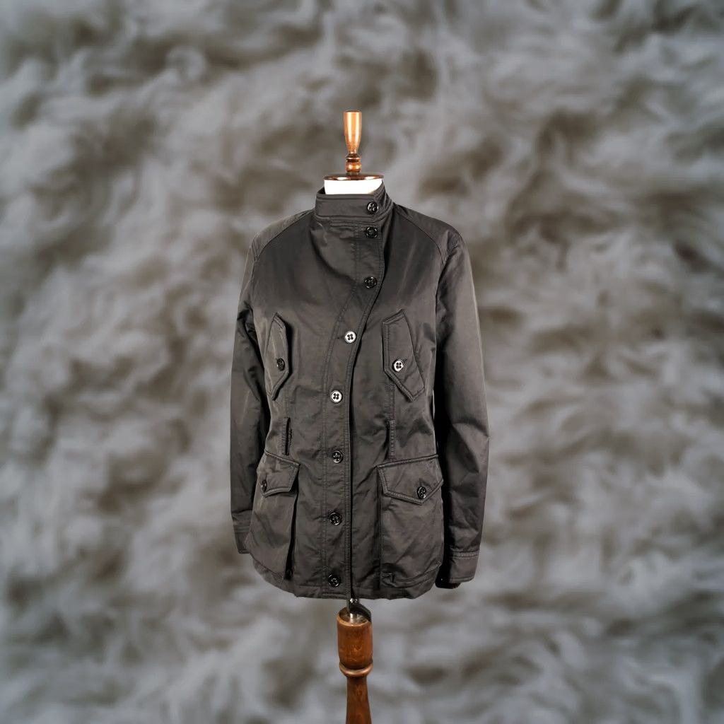 Vintage Moschino Jeans Donna Women's Jacket Size 12 Black Cotton Blend Jacket with Logo Pockets Casual Fall/Spring Womens Size 34" / US 12 / IT 48 - 1 Thumbnail