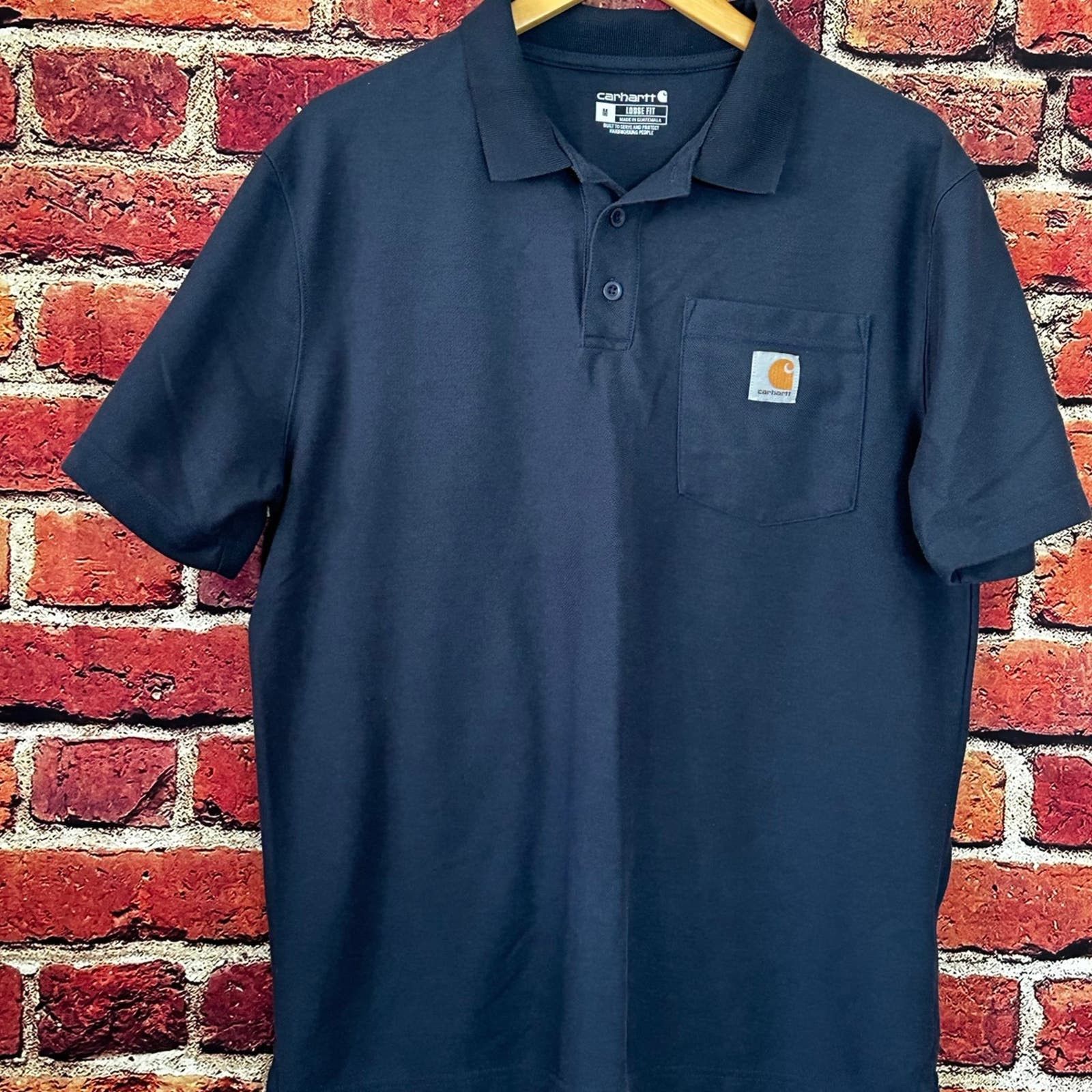 Carhartt LOOSE FIT MIDWEIGHT SHORT-SLEEVE POCKET POLO Size US M / EU 48-50 / 2 - 4 Thumbnail