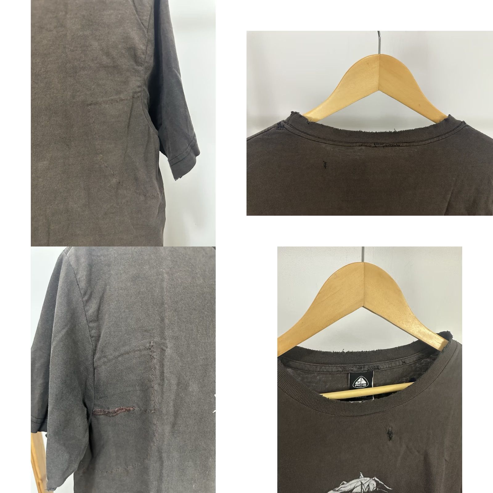 Nike VINTAGE Nike ACG Mosquito Capsule Matrix Robotic Sun Faded Thrashed Worn T-Shirt S Size US S / EU 44-46 / 1 - 8 Thumbnail