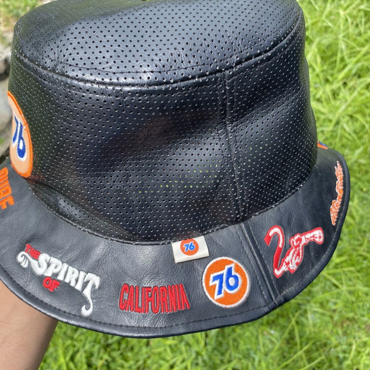 Other Vintage leather bucket Hat 76 lubricant racing Size ONE SIZE - 9 Thumbnail