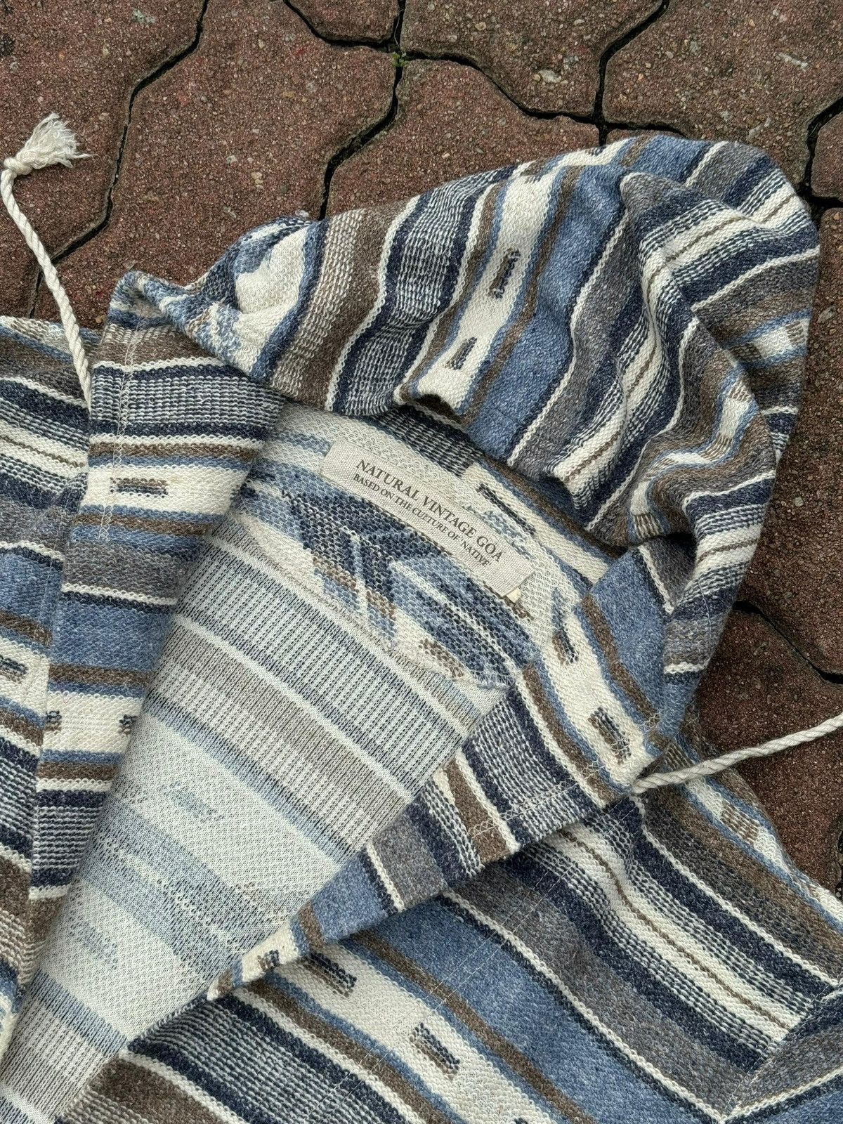If Six Was Nine × Japanese Brand × Native NATURAL VINTAGE GOA Native Blanket Long Cardigan Size US M / EU 48-50 / 2 - 5 Thumbnail