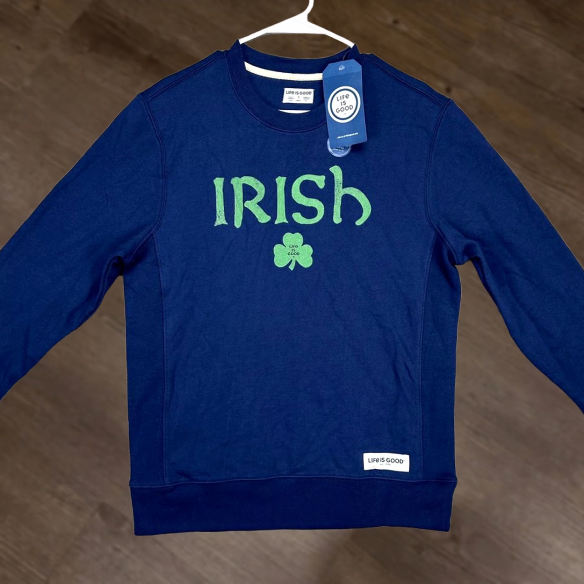 Life is Good VINTAGE Life Is Good Sweatshirt Mens Small Blue Clover Irish Ireland Crew Sweatshirt NEW Size US S / EU 44-46 / 1 - 1 Thumbnail