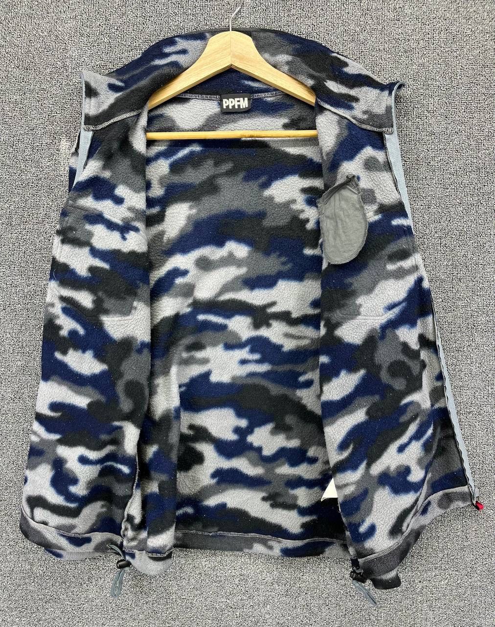 PPFM Vintage PPFM Military Camo Fleece Zip Up Punk Jacket Size US L / EU 52-54 / 3 - 7 Thumbnail