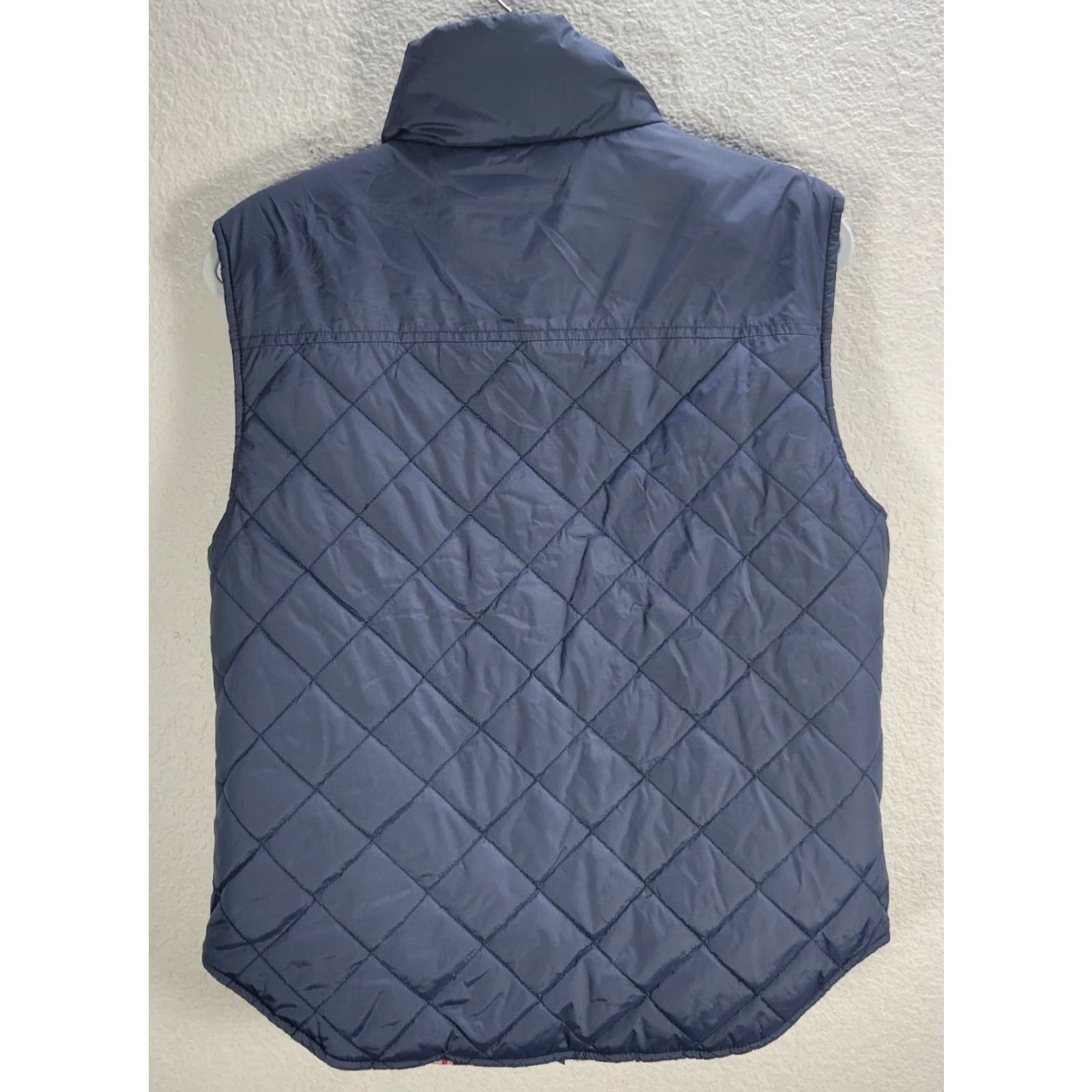 Southern Proper Southern Proper Secret Shot Puffer Vest Quilted Full Zip Navy Blue S Mens Baggy? Size US S / EU 44-46 / 1 - 7 Thumbnail