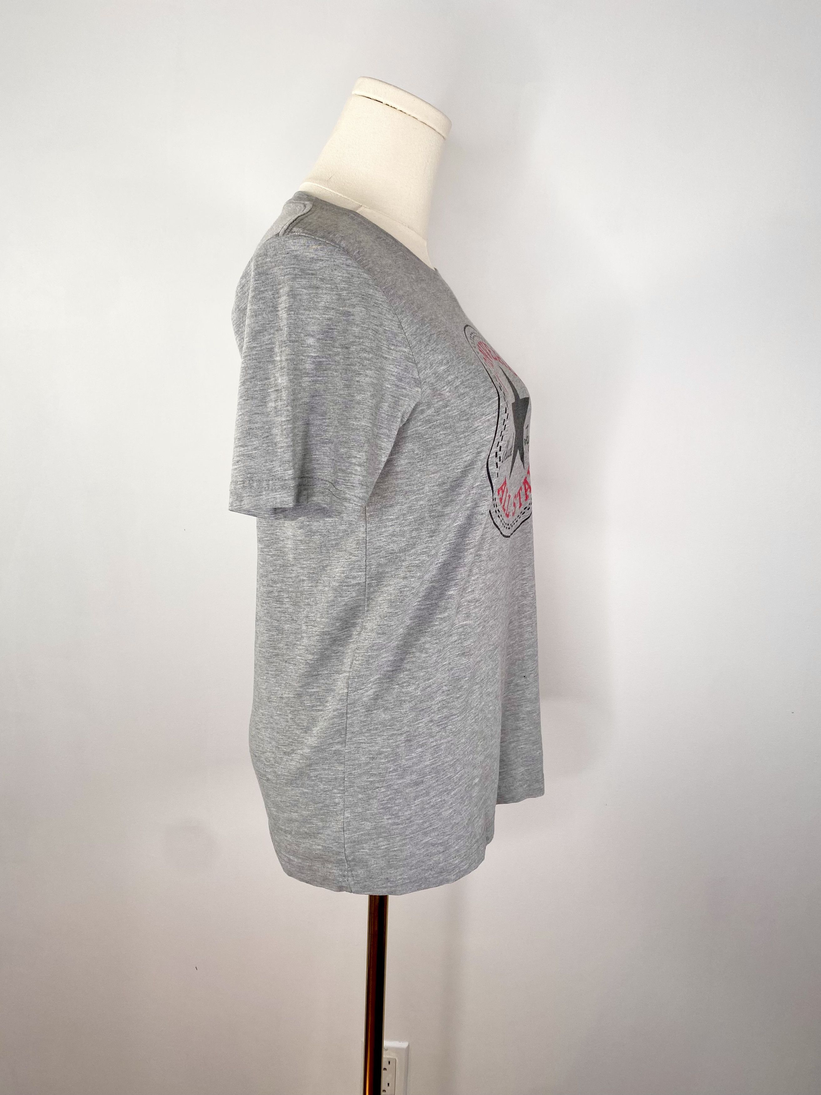 Converse Converse All Star - Grey Graphic T-Shirt Size ONE SIZE - 4 Thumbnail