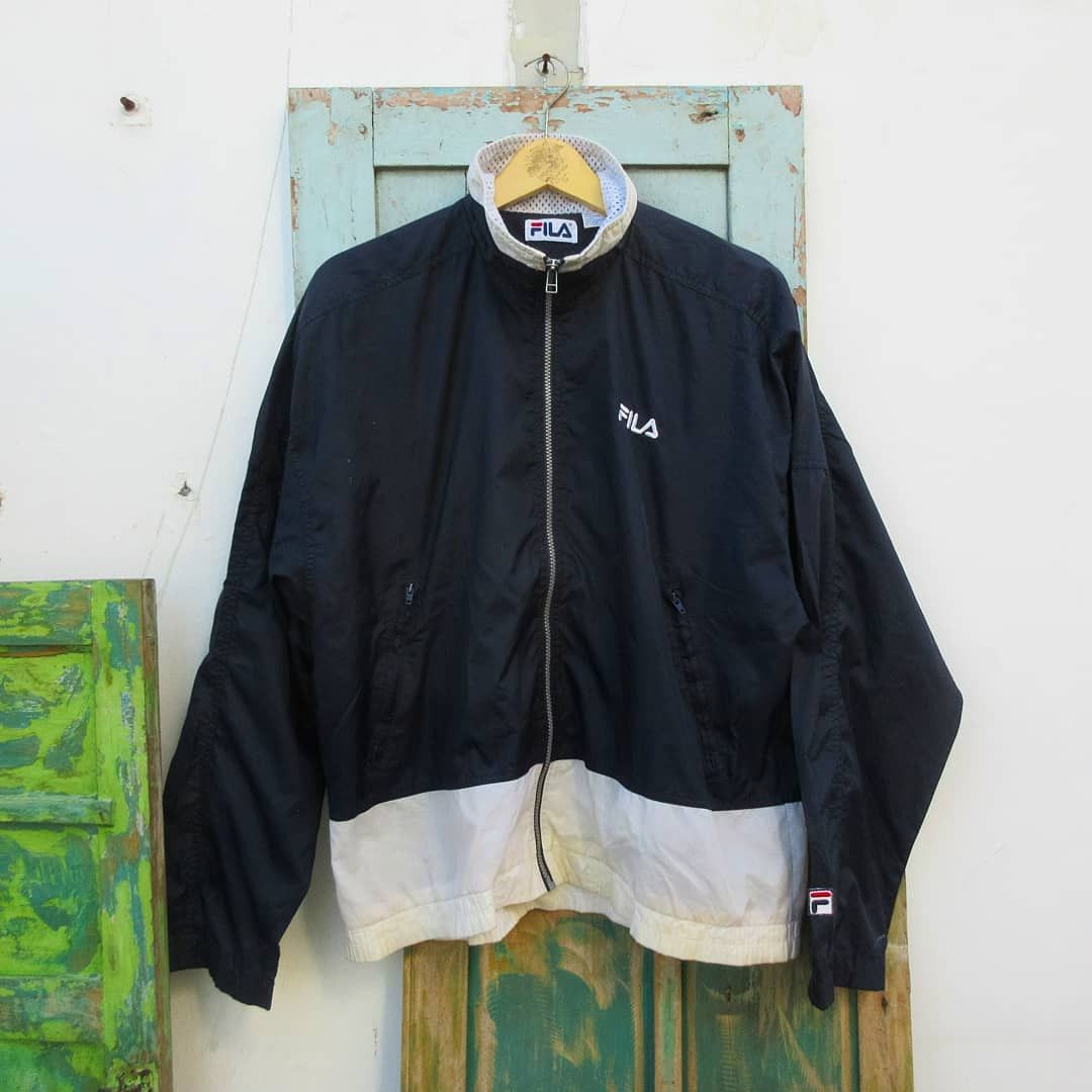 Fila Vintage Fila Windbreaker Jacket In 2 quarter tone jacket Size US M / EU 48-50 / 2 - 1 Thumbnail