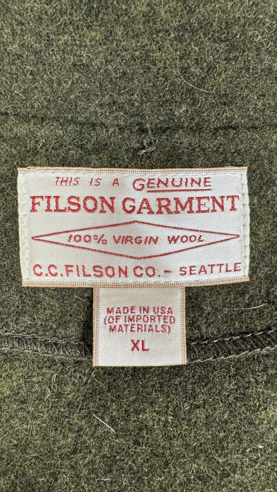 Filson FILSON GARMENT wool jacket Size US XL / EU 56 / 4 - 9 Thumbnail