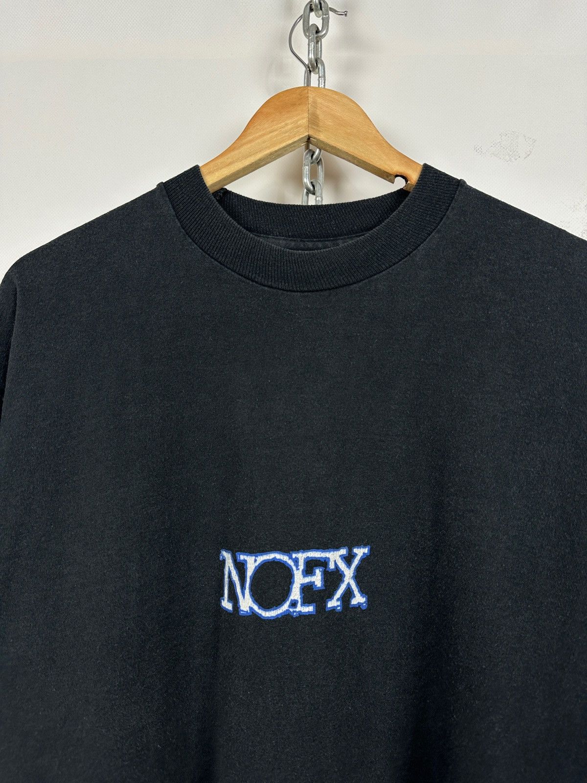 Band Tees 1995 Vintage NOFX Tour Punk Rock Long Sleeve T-Shirt Size US XL / EU 56 / 4 - 16 Thumbnail