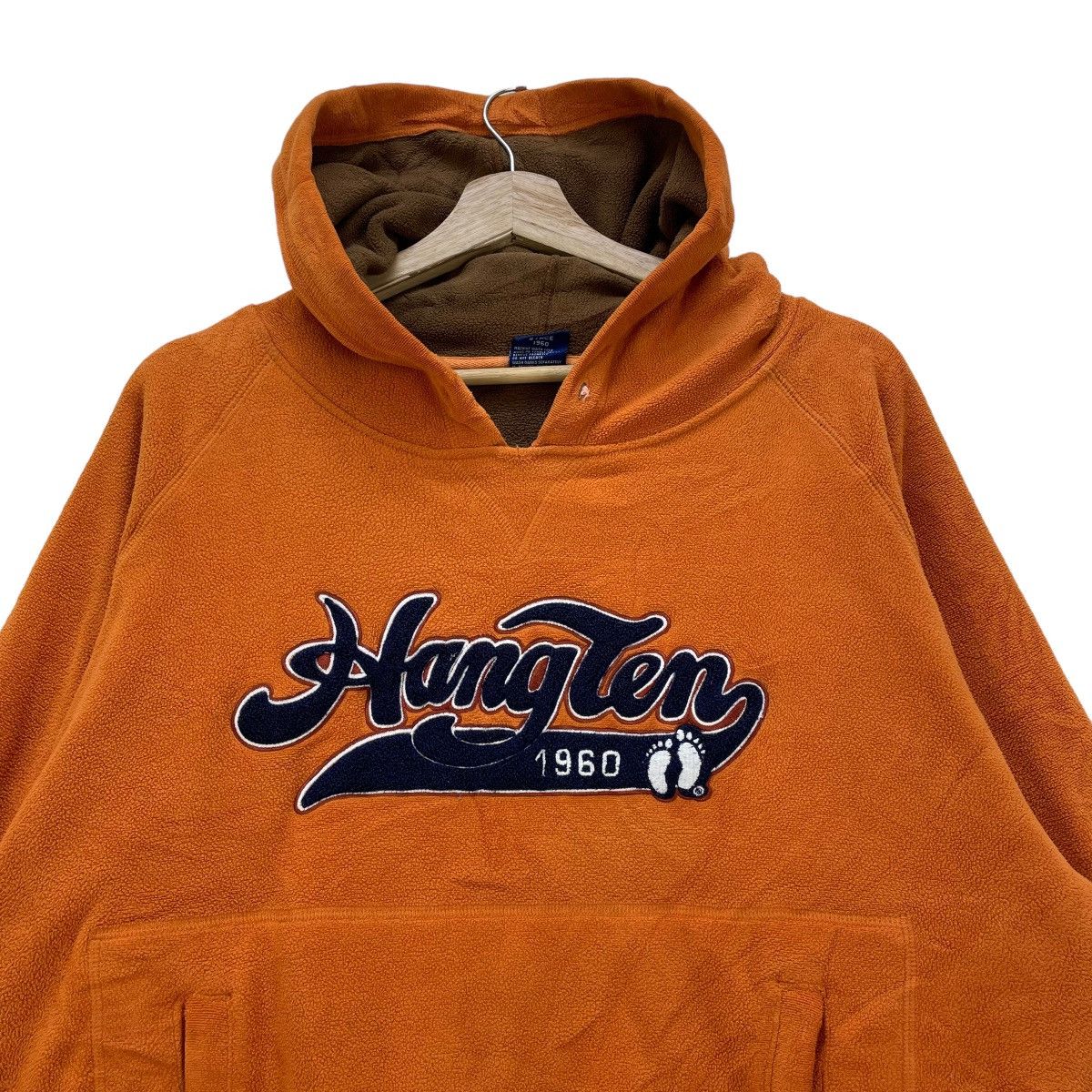 Hang Ten 🔥Vintage Hang Ten Fleece Hoodie Big Logo Size US M / EU 48-50 / 2 - 3 Thumbnail