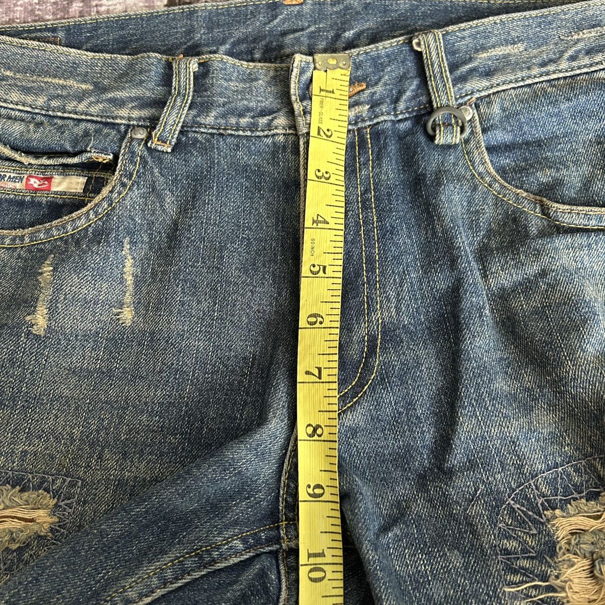 Tornado Mart Y2k Punk Distressed Nicole Jeans Size US 35 - 15 Thumbnail