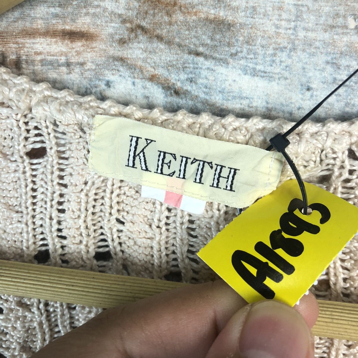 Japanese Brand Keith Pink Cardigan crochet meshnet Knitwear #A1893 Size S / US 4 / IT 40 - 8 Thumbnail