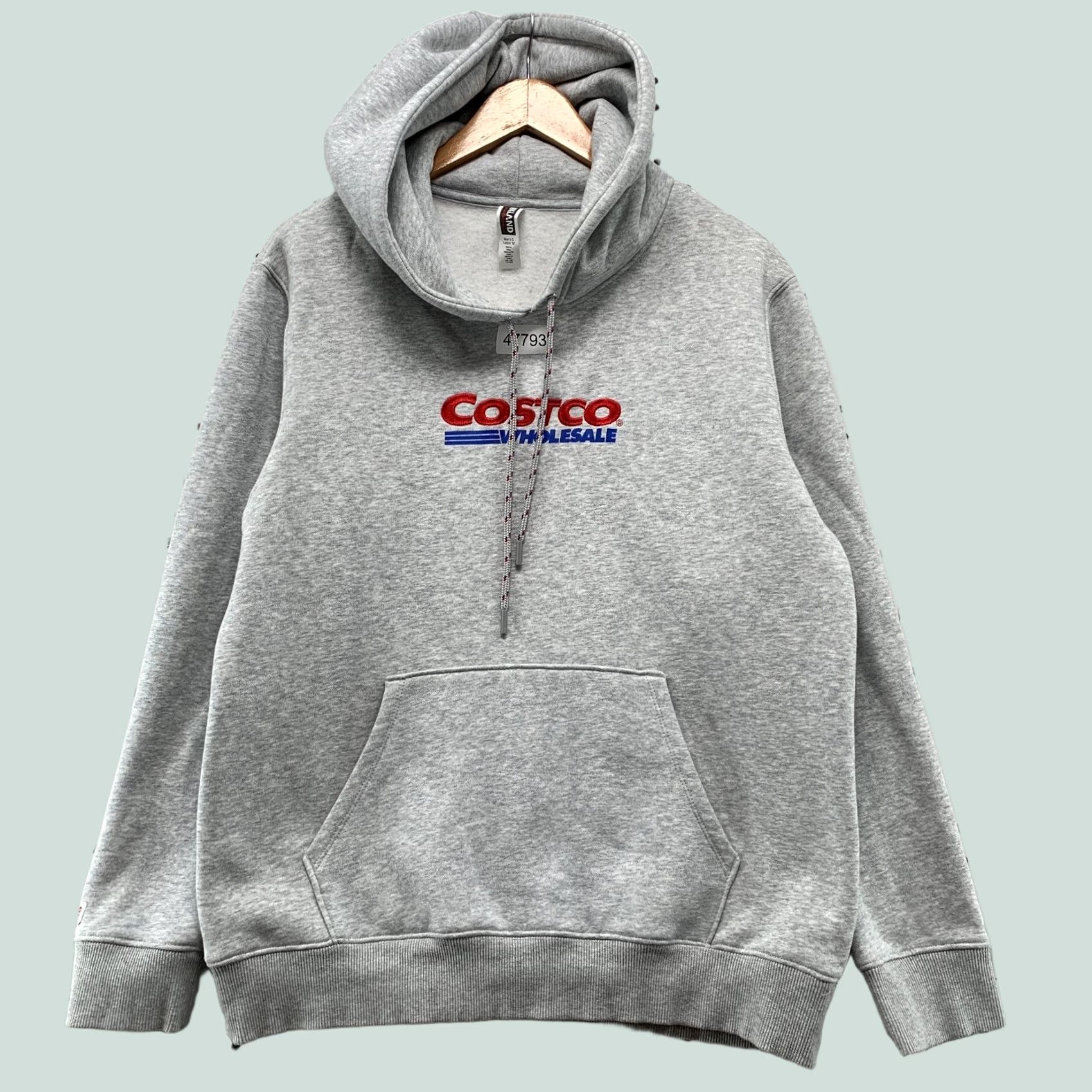 Vintage Kirkland Costco Hoodie Sweatshirt Ladies Small Gray Fleece Hooded Pullover Size S / US 4 / IT 40 - 1 Thumbnail