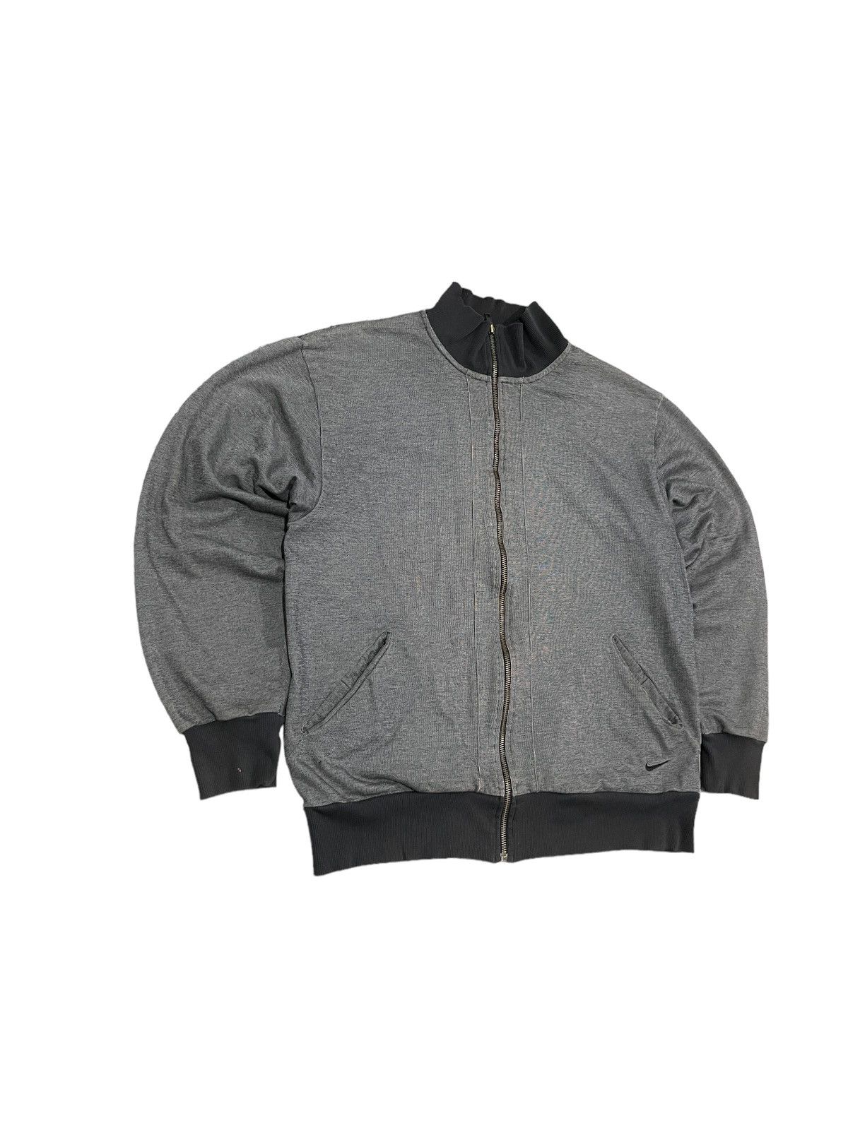 Nike × Vintage Vintage Nike Spellout Logo Zipper Bomber Jacket Size US L / EU 52-54 / 3 - 6 Thumbnail