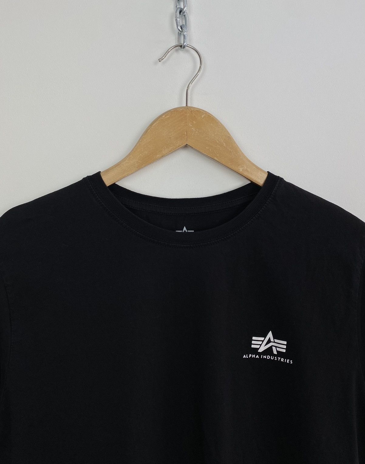 Alpha Industries Alpha Industries Short Sleeve Print Logo T -Shirt Black Top Size US L / EU 52-54 / 3 - 2 Thumbnail