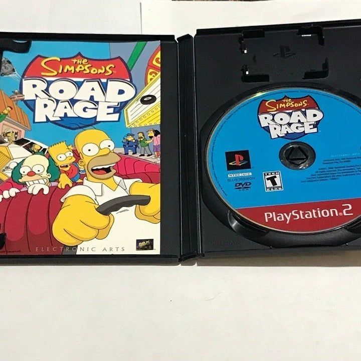 Other PS2 The Simpsons Road Rage Playstation 2 CIB Complete With M Size ONE SIZE - 3 Thumbnail