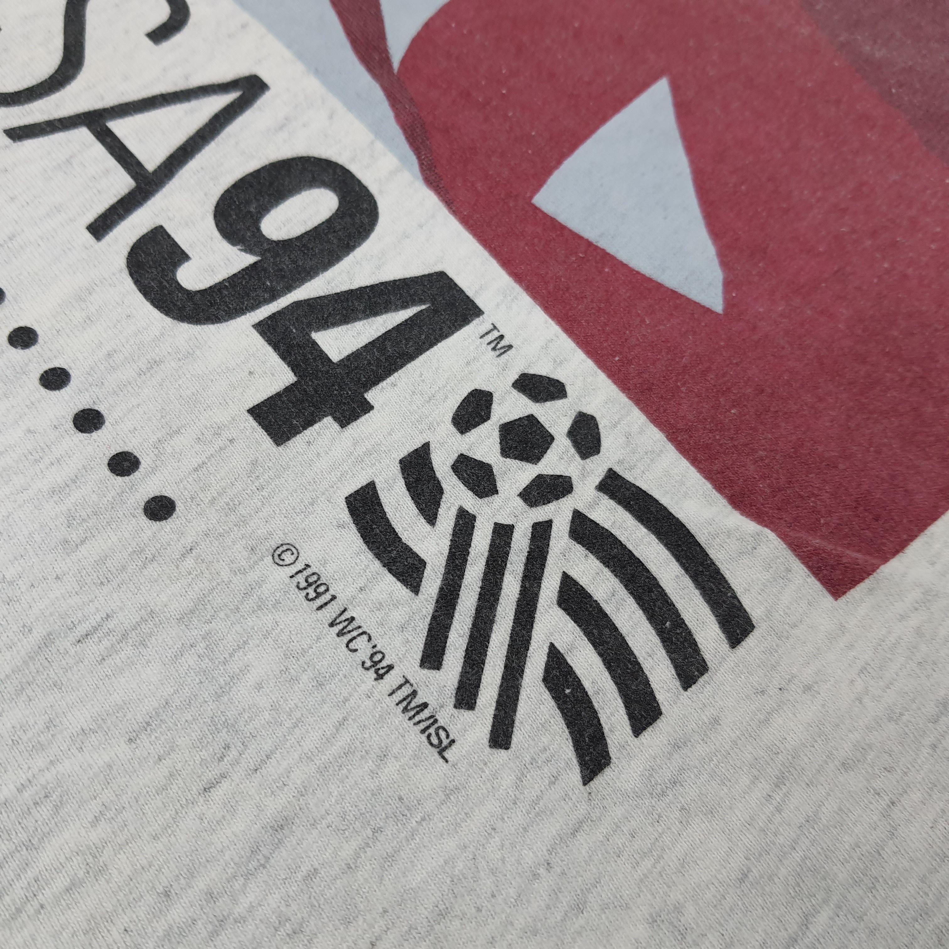 Adidas × Vintage Vintage World Cup USA '94 Football Soccer Sports Tshirt Size US XL / EU 56 / 4 - 3 Thumbnail