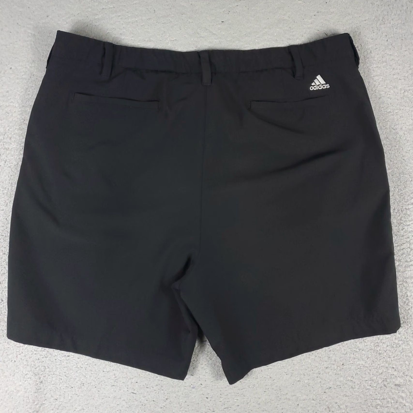 Adidas Adidas Shorts Mens 40 Black Golf Casual Chino Flat Front Slash Pockets Logo Size US 40 / EU 56 - 6 Thumbnail