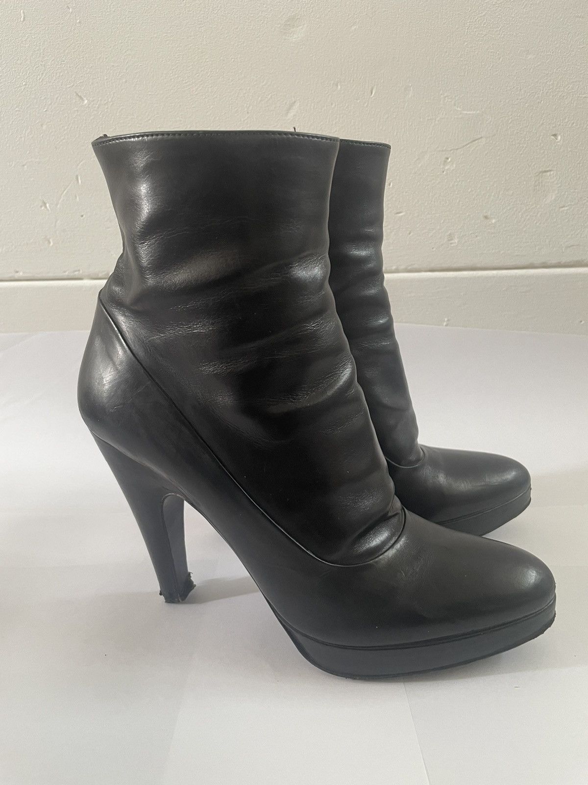 Prada Black Prada platform ankle boots Size US 9 / IT 39 - 3 Thumbnail