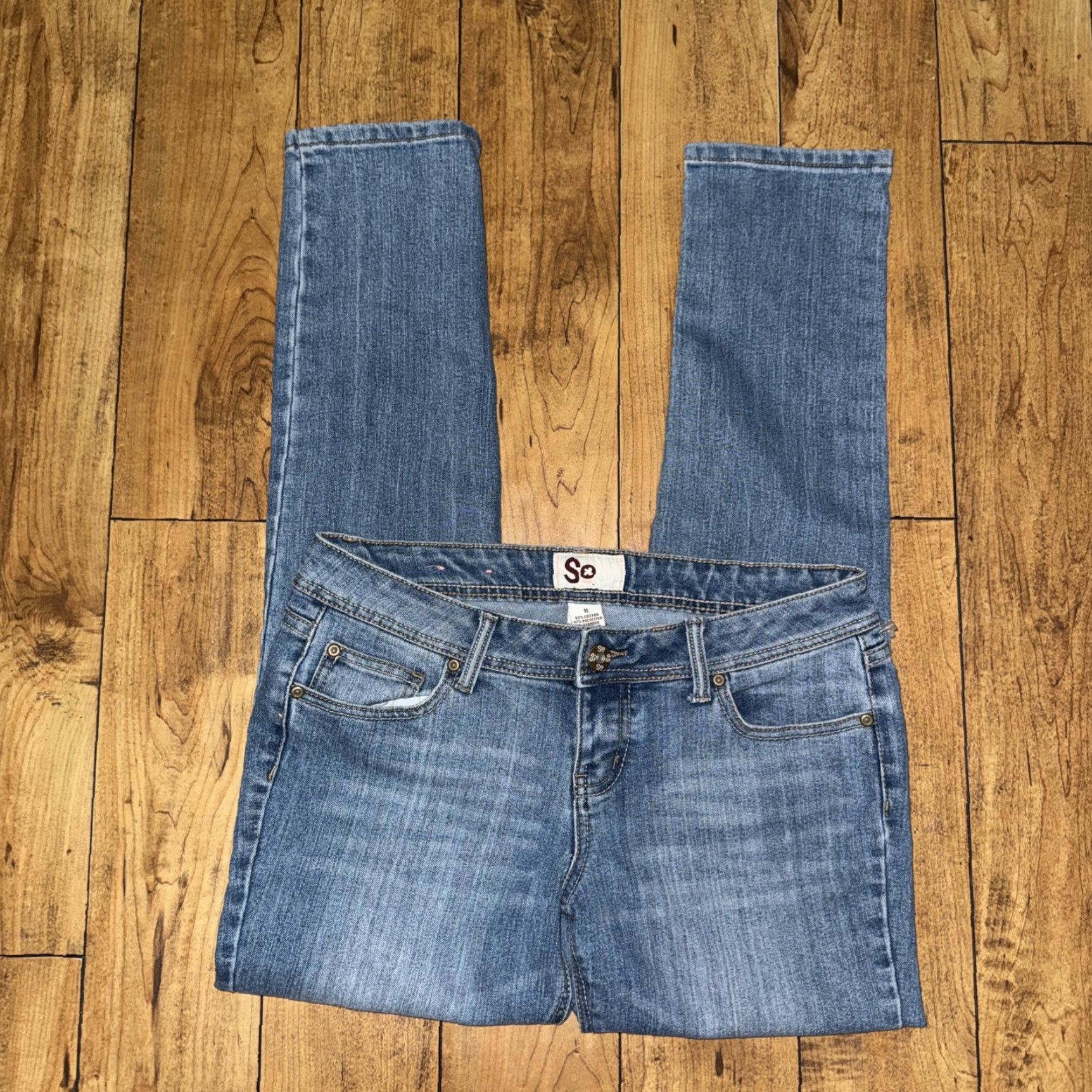 Denime SO Jeans Skinny Denim 11 Regular 32x30 Blue Women Size 32" / US 10 / IT 46 - 3 Thumbnail
