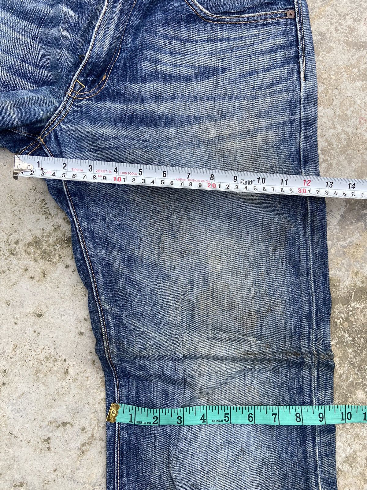 Gap 🔥 Vintage Gap jeans stain wash distressed street fashion Size US 32 / EU 48 - 14 Thumbnail
